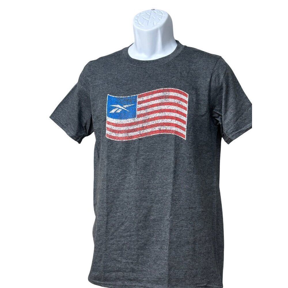 Rebook Men's Graphic T-Shirt GB1313, Dark Gray, Sz. S